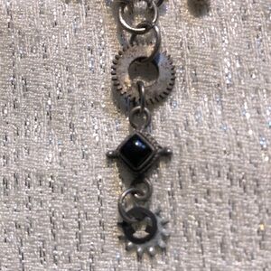 Handmade Silver Necklace with Vintage Gears ⚙️
